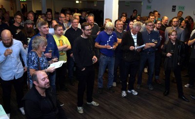 Publik vid prisutdelning