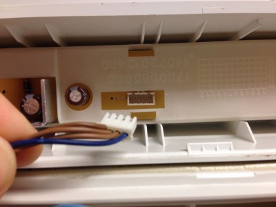 Baksida av frontpanel